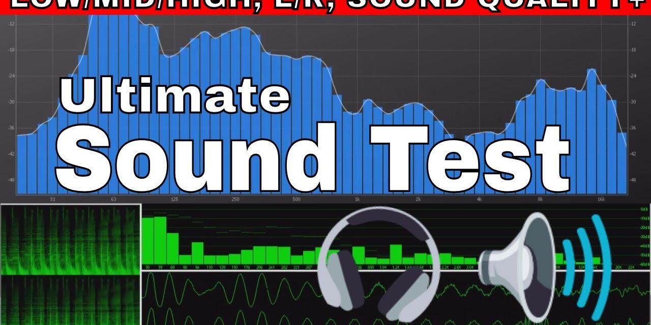 Test Your Speakers/Headphone Sound Test: Low/Mid/High, L/R Test, Bass Test, Quality, Frequency Range